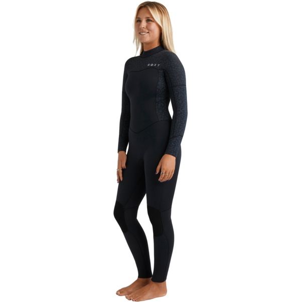 Roupa De Mergulho Feminina Roxy Swell Natural 5/4mm Back Zip Modelo 26BW213513 - Estampa Animal - 2025
